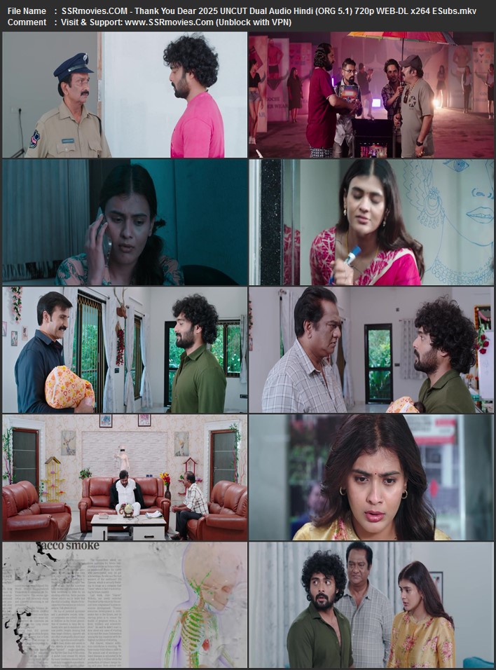 Thank You Dear 2025 Dual Audio Hindi (ORG 5.1) 1080p 720p 480p WEB-DL x264 ESubs