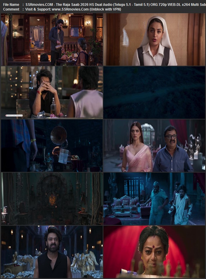 The Raja Saab 2025 Dual Audio (Telugu 5.1 - Tamil 5.1) ORG 1080p 720p 480p WEB-DL x264 ESubs The Raja Saab 2025 Dual Audio (Telugu 5.1 - Tamil 5.1) ORG 1080p 720p 480p WEB-DL x264 ESubs