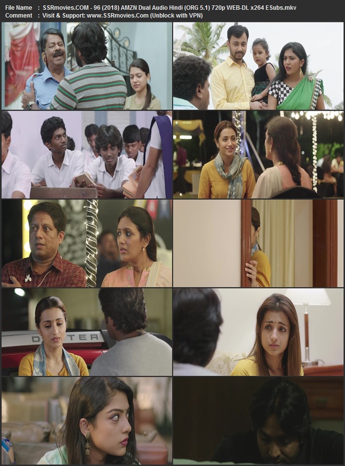 96 2018 Dual Audio Hindi (ORG 5.1) 1080p 720p 480p WEB-DL x264 ESubs 96 2018 Dual Audio Hindi (ORG 5.1) 1080p 720p 480p WEB-DL x264 ESubs