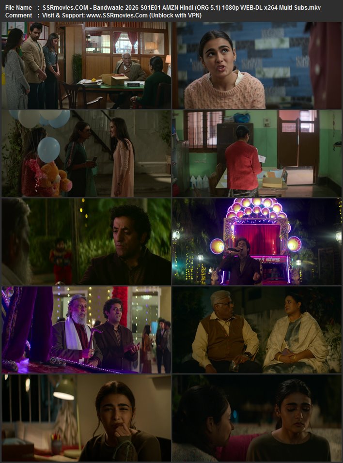 Bandwaale 2026 S01 Complete AMZN Hindi (ORG 5.1) 1080p 720p 480p WEB-DL x264 Multi Subs Bandwaale 2026 S01 Complete AMZN Hindi (ORG 5.1) 1080p 720p 480p WEB-DL x264 Multi Subs