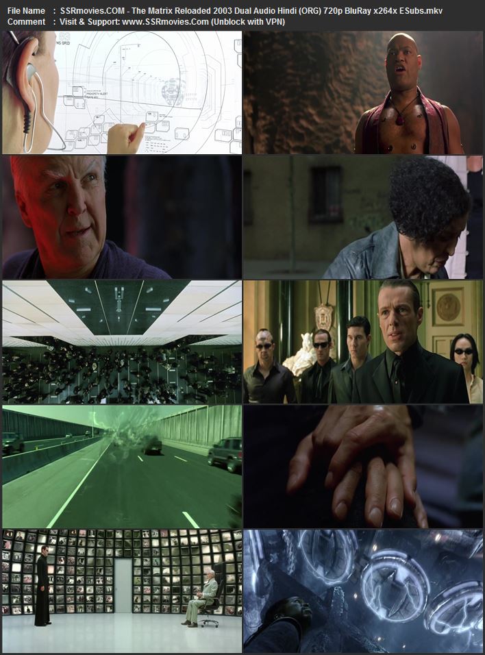 The Matrix Reloaded 2003 Dual Audio Hindi (ORG) 1080p 720p 480p BluRay x264 ESubs