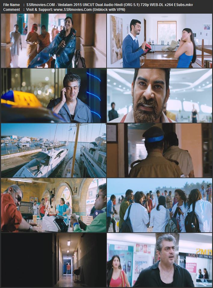 Vedalam 2015 Dual Audio Hindi (ORG 5.1) 1080p 720p 480p WEB-DL x264 ESubs