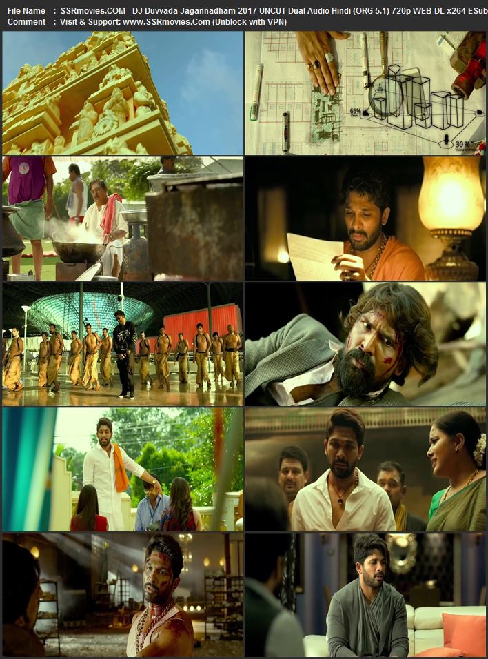 Duvvada Jagannadham 2017 Dual Audio Hindi (ORG 5.1) 1080p 720p 480p WEB-DL x264 ESubs