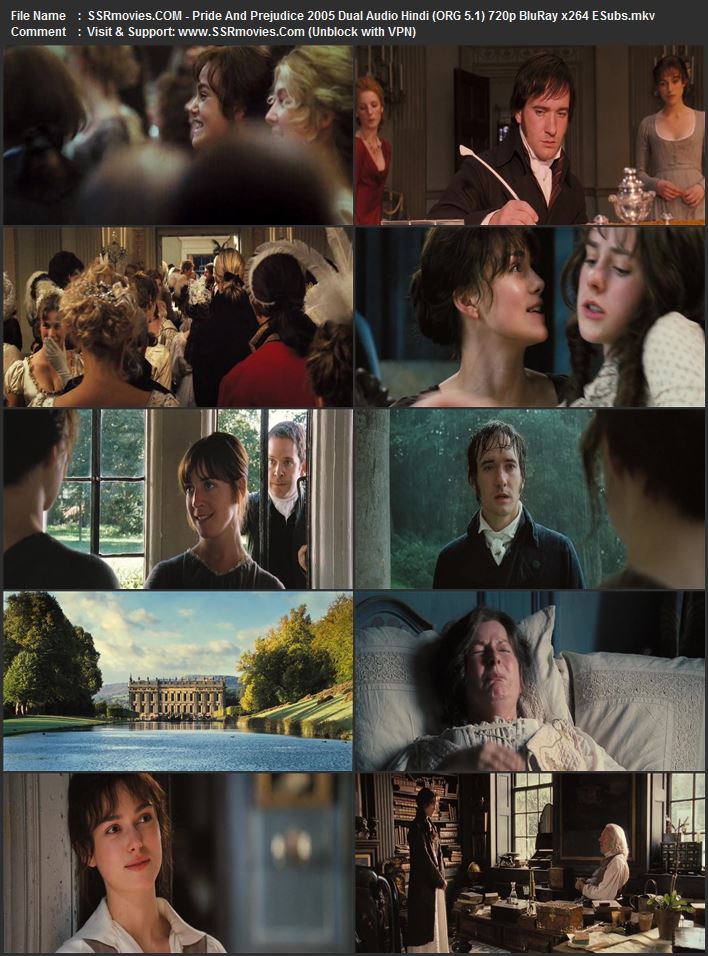 Pride & Prejudice 2005 Dual Audio Hindi (ORG 5.1) 1080p 720p 480p BluRay x264 ESubs