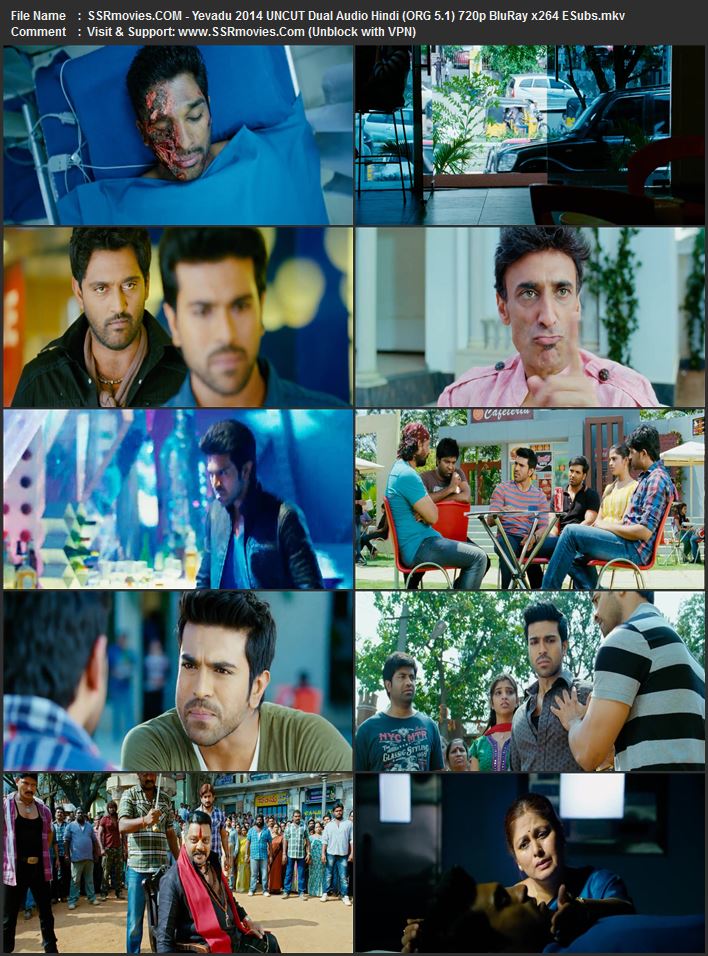 Yevadu 2014 Dual Audio Hindi (ORG 5.1) 1080p 720p 480p BluRay x264 ESubs Yevadu 2014 Dual Audio Hindi (ORG 5.1) 1080p 720p 480p BluRay x264 ESubs