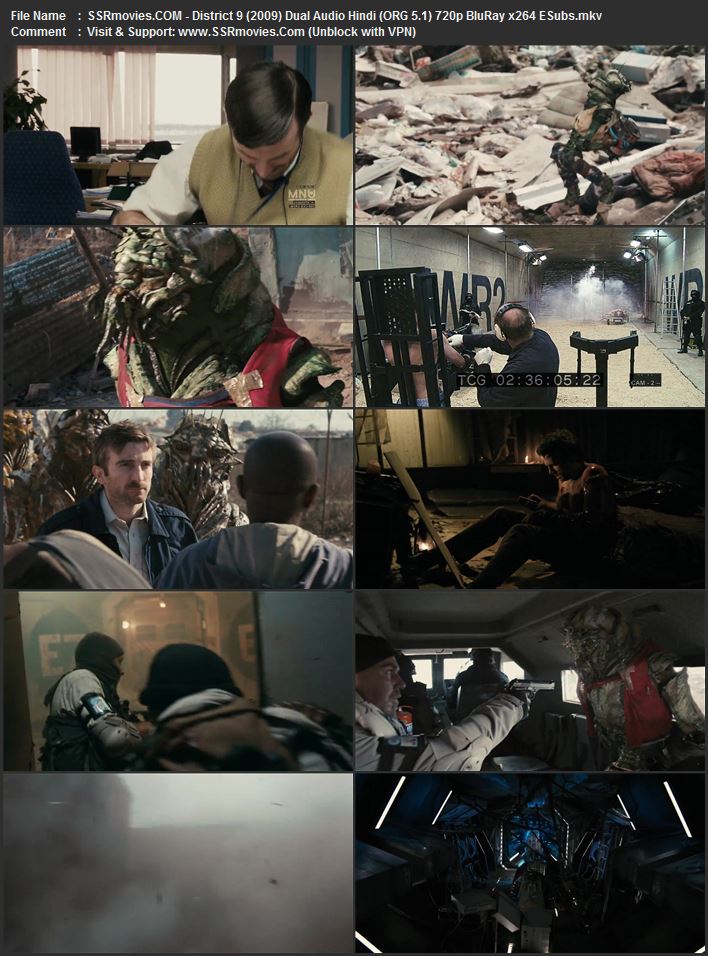 District 9 2009 Dual Audio Hindi (ORG 5.1) 1080p 720p 480p BluRay x264 ESubs District 9 2009 Dual Audio Hindi (ORG 5.1) 1080p 720p 480p BluRay x264 ESubs