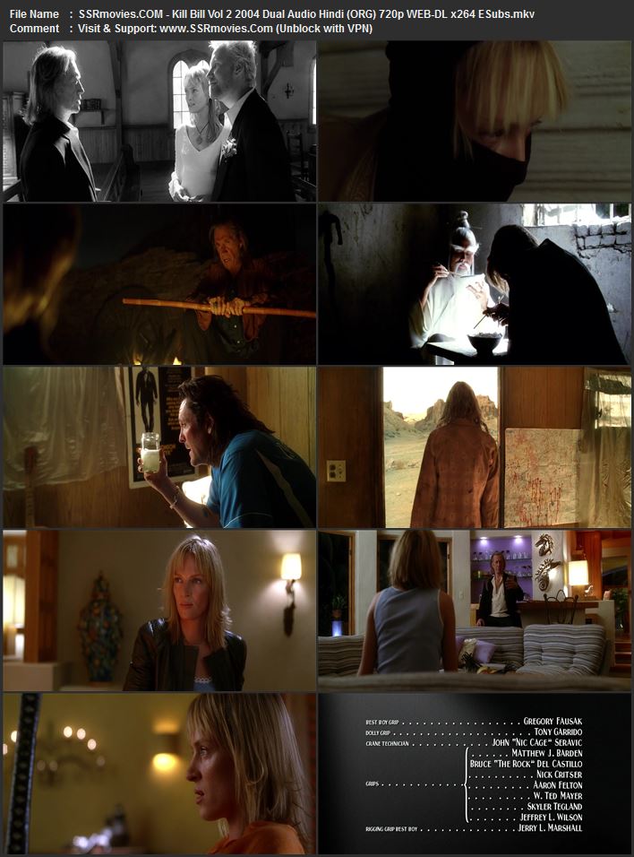 Kill Bill: Vol. 2 2004 Dual Audio Hindi (ORG) 1080p 720p 480p WEB-DL x264 ESubs