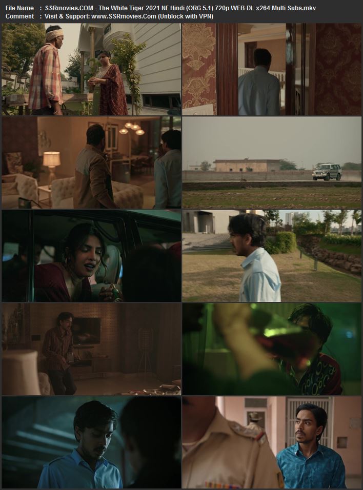 The White Tiger 2021 Hindi, English 1080p 720p 480p WEB-DL x264 ESubs The White Tiger 2021 Hindi, English 1080p 720p 480p WEB-DL x264 ESubs