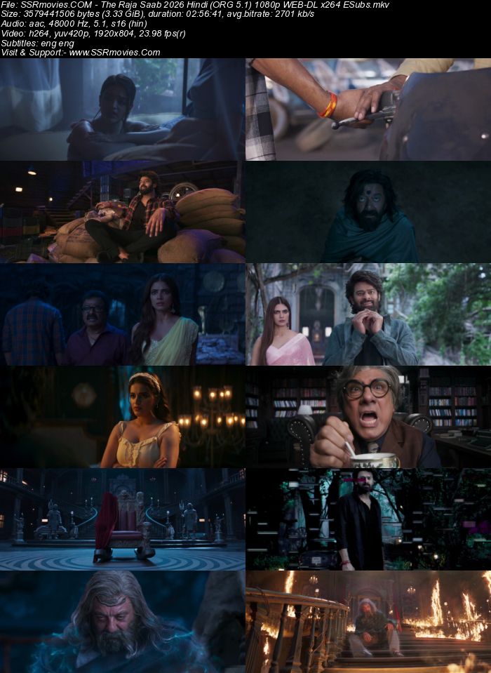 The Raja Saab 2026 JHS Hindi (ORG 5.1) 1080p 720p 480p WEB-DL x264 ESubs The Raja Saab 2026 JHS Hindi (ORG 5.1) 1080p 720p 480p WEB-DL x264 ESubs