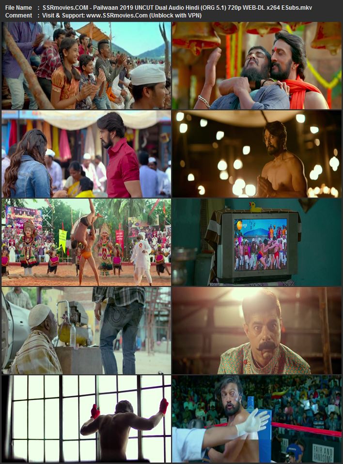 Pailwaan 2019 Dual Audio Hindi (ORG 5.1) 1080p 720p 480p WEB-DL x264 ESubs
