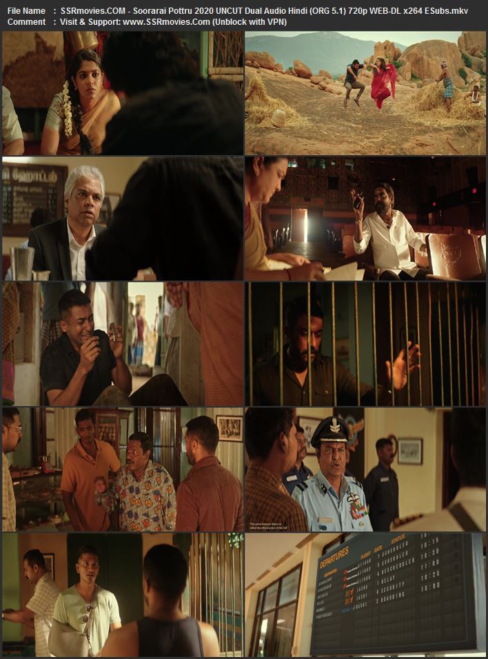 Soorarai Pottru 2020 Dual Audio Hindi (ORG 5.1) 1080p 720p 480p WEB-DL x264 ESubs