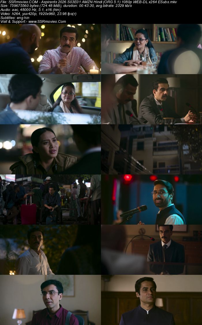 Aspirants 2021– AMZN Hindi (ORG 5.1) 1080p 720p 480p WEB-DL x264 ESubs