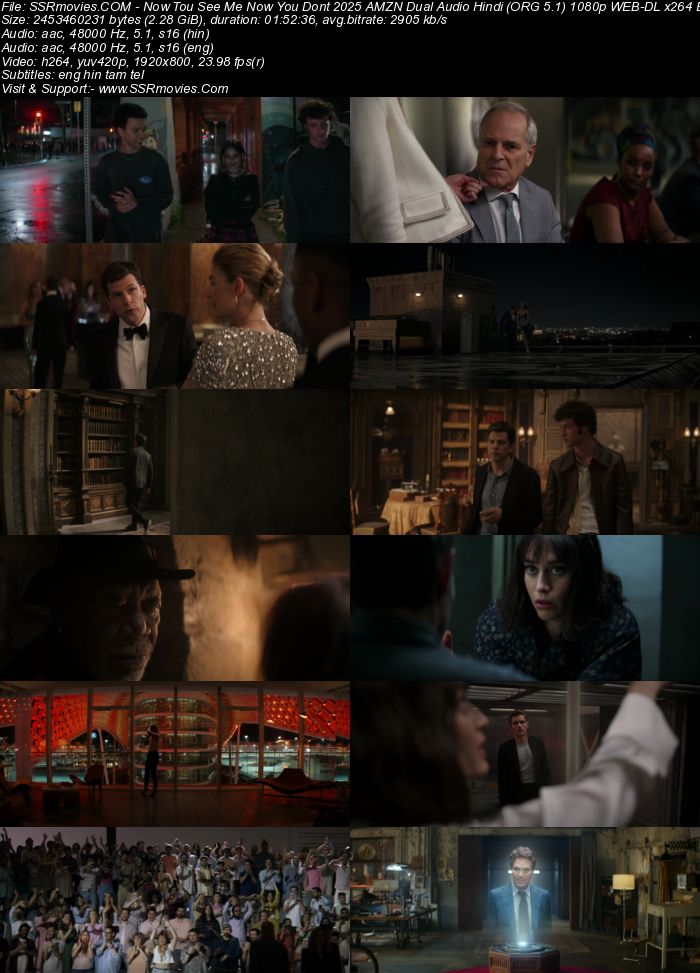 Now You See Me: Now You Don't 2025 AMZN Dual Audio Hindi (ORG 5.1) 4K 1080p 720p 480p WEB-DL x264 ESubs Now You See Me: Now You Don't 2025 AMZN Dual Audio Hindi (ORG 5.1) 4K 1080p 720p 480p WEB-DL x264 ESubs