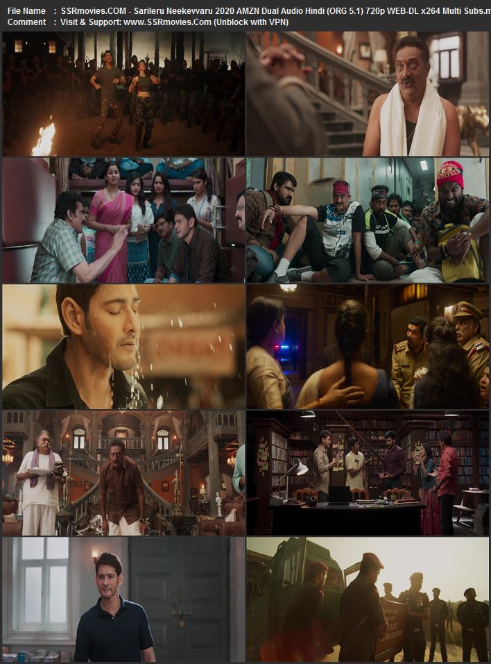 Sarileru Neekevvaru 2020 Dual Audio Hindi (ORG 5.1) 1080p 720p 480p WEB-DL x264 ESubs