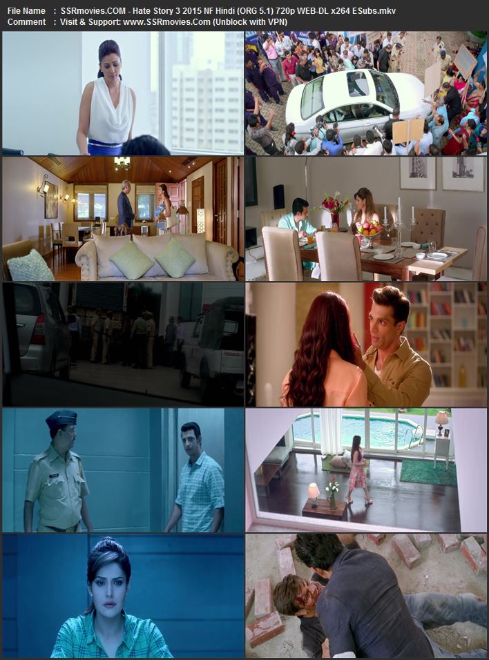 Hate Story 3 2015 Hindi (ORG 5.1) 1080p 720p 480p WEB-DL x264 ESubs Hate Story 3 2015 Hindi (ORG 5.1) 1080p 720p 480p WEB-DL x264 ESubs