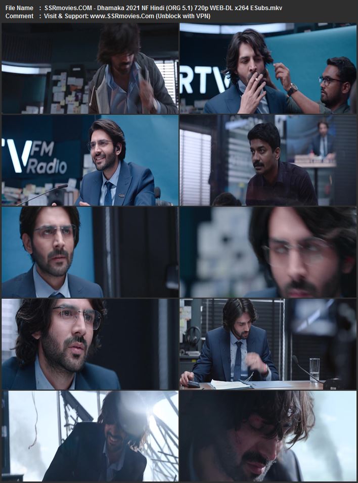 Dhamaka 2021 Hindi (ORG 5.1) 1080p 720p 480p WEB-DL x264 ESubs Dhamaka 2021 Hindi (ORG 5.1) 1080p 720p 480p WEB-DL x264 ESubs