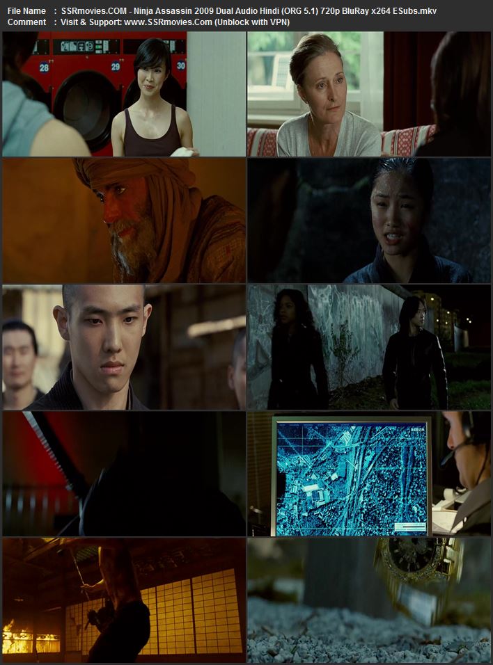 Ninja Assassin 2009 Dual Audio Hindi (ORG 5.1) 1080p 720p 480p WEB-DL x264 ESubs