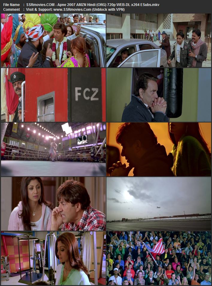 Apne 2007 Hindi (ORG) 1080p 720p 480p WEB-DL x264 ESubs Apne 2007 Hindi (ORG) 1080p 720p 480p WEB-DL x264 ESubs