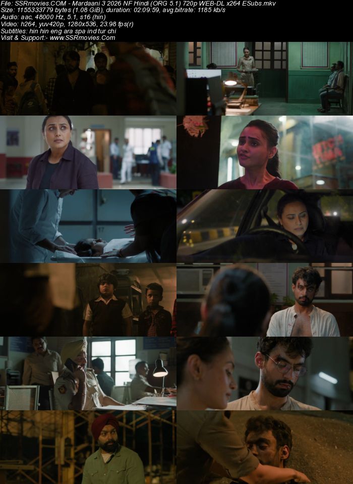 Mardaani 3 2026 NF Hindi (ORG 5.1) 4K 1080p 720p 480p WEB-DL x264 ESubs Mardaani 3 2026 NF Hindi (ORG 5.1) 4K 1080p 720p 480p WEB-DL x264 ESubs
