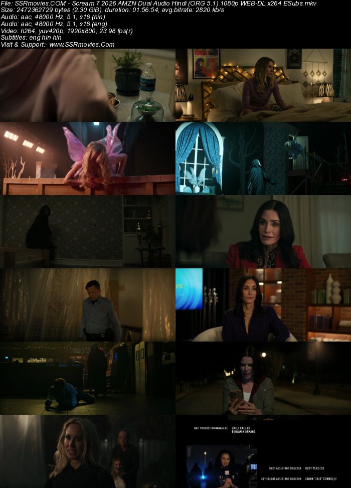 Scream 7 2026 AMZN Dual Audio Hindi (ORG 5.1) 4K 1080p 720p 480p WEB-DL x264 ESubs Scream 7 2026 AMZN Dual Audio Hindi (ORG 5.1) 4K 1080p 720p 480p WEB-DL x264 ESubs