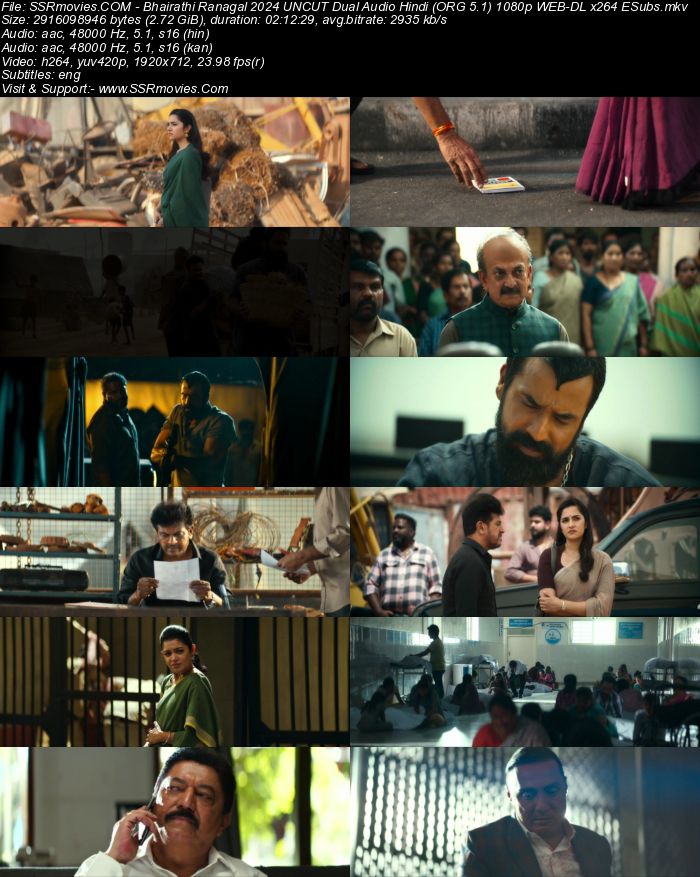 Bhairathi Ranagal 2024 UNCUT Dual Audio Hindi (ORG 5.1) 1080p 720p 480p WEB-DL x264 ESubs Bhairathi Ranagal 2024 UNCUT Dual Audio Hindi (ORG 5.1) 1080p 720p 480p WEB-DL x264 ESubs
