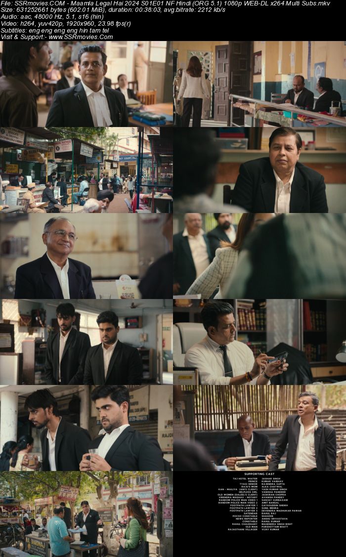 Maamla Legal Hai 2024 S01 Complete NF Hindi (ORG 5.1) 1080p 720p 480p WEB-DL x264 Multi Subs Download