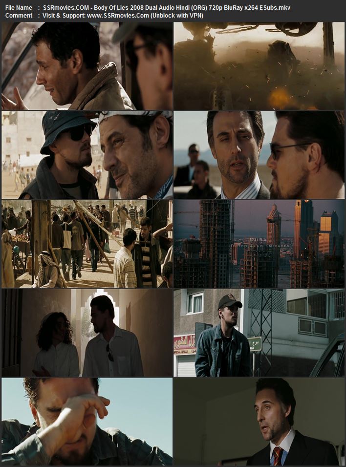 Body of Lies 2008 Dual Audio Hindi (ORG) 1080p 720p 480p BluRay x264 ESubs Body of Lies 2008 Dual Audio Hindi (ORG) 1080p 720p 480p BluRay x264 ESubs