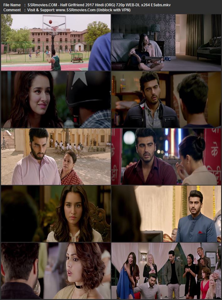 Half Girlfriend 2017 Hindi (ORG) 1080p 720p 480p WEB-DL x264 ESubs