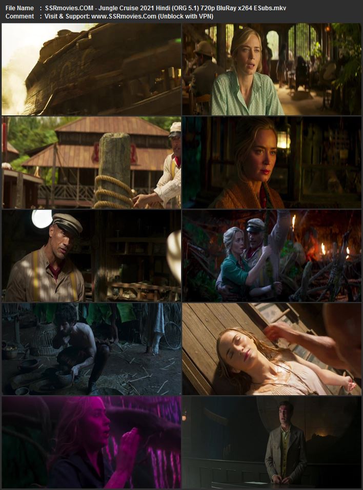 Jungle Cruise 2021 Dual Audio Hindi (ORG 5.1) 1080p 720p 480p BluRay x264 ESubs