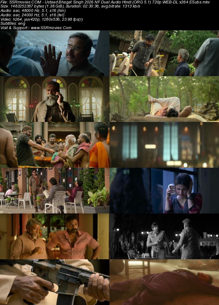 Ustaad Bhagat Singh 2026 NF Dual Audio Hindi (ORG 5.1) 4K 1080p 720p 480p WEB-DL x264 ESubs