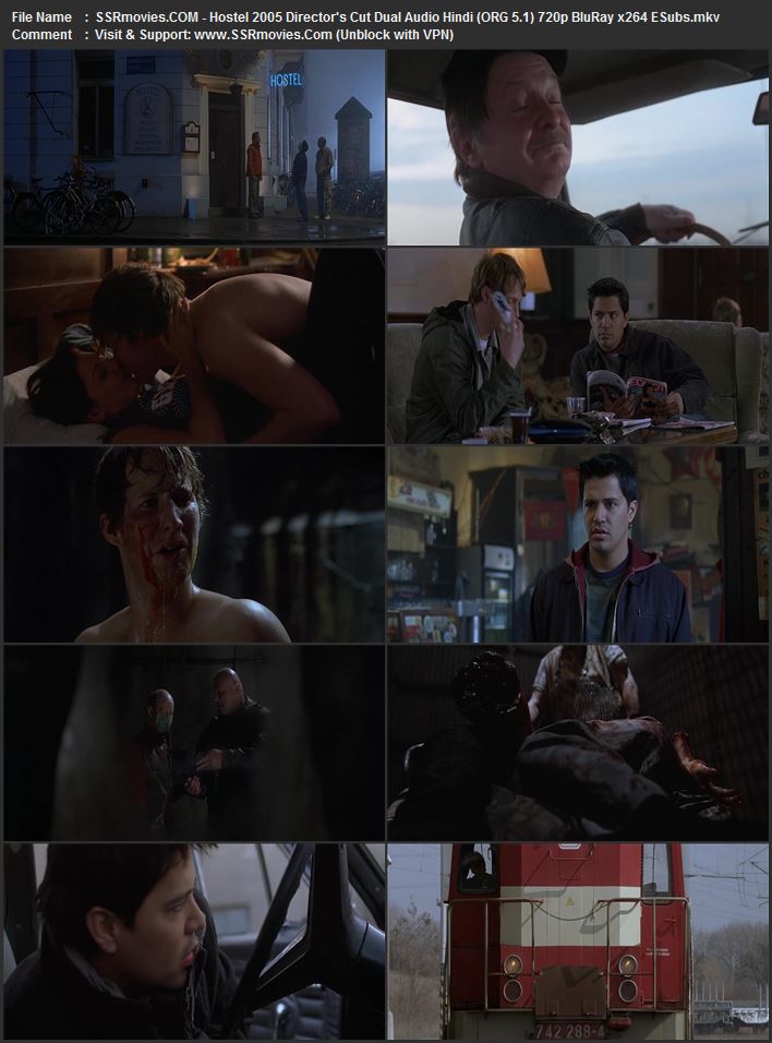 Hostel 2005 English, Czech, German, Dutch, Slovak, Japanese, Icelandic, Russian, Spanish 1080p 720p 480p BluRay x264 ESubs