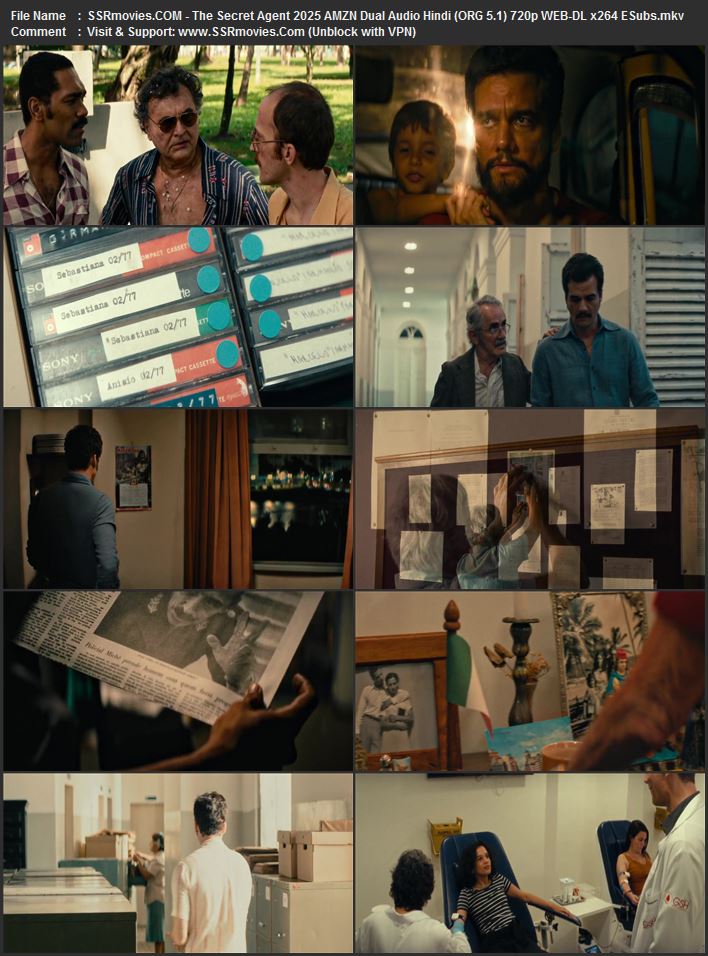 The Secret Agent 2025 Dual Audio Hindi (ORG 5.1) 1080p 720p 480p WEB-DL x264 ESubs