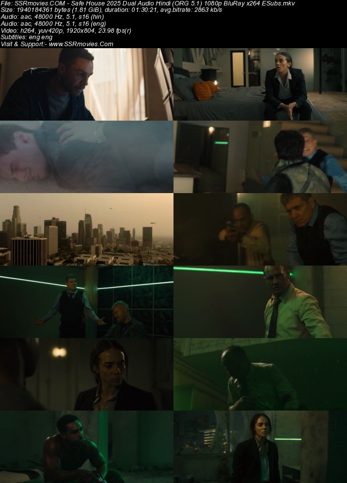 Safe House 2025 Dual Audio Hindi (ORG 5.1) 1080p 720p 480p BluRay x264 ESubs