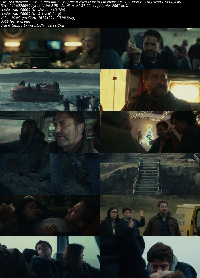 Greenland 2: Migration 2026 Dual Audio Hindi (ORG) 1080p 720p 480p BluRay x264 ESubs
