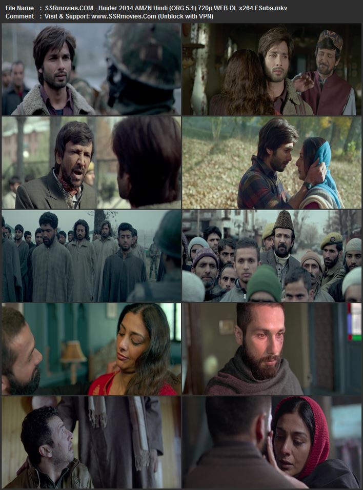 Haider 2014 Hindi (ORG 5.1) 1080p 720p 480p WEB-DL x264 ESubs Haider 2014 Hindi (ORG 5.1) 1080p 720p 480p WEB-DL x264 ESubs
