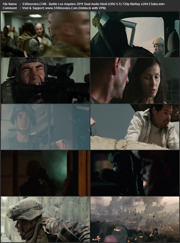 Battle Los Angeles 2011 Dual Audio Hindi (ORG 5.1) 1080p 720p 480p BluRay x264 ESubs Battle Los Angeles 2011 Dual Audio Hindi (ORG 5.1) 1080p 720p 480p BluRay x264 ESubs