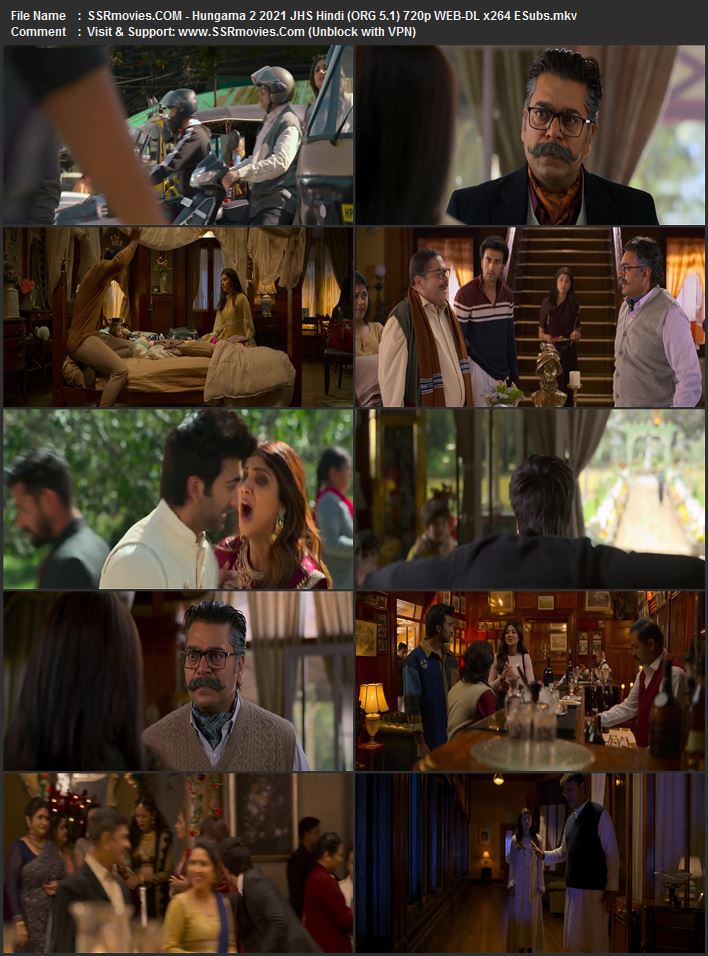 Hungama 2 2021 Hindi (ORG 5.1) 1080p 720p 480p WEB-DL x264 ESubs