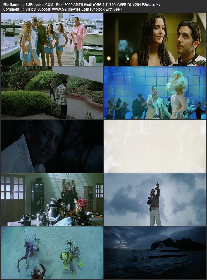 Blue 2009 Hindi (ORG 5.1) 1080p 720p 480p WEB-DL x264 ESubs Blue 2009 Hindi (ORG 5.1) 1080p 720p 480p WEB-DL x264 ESubs