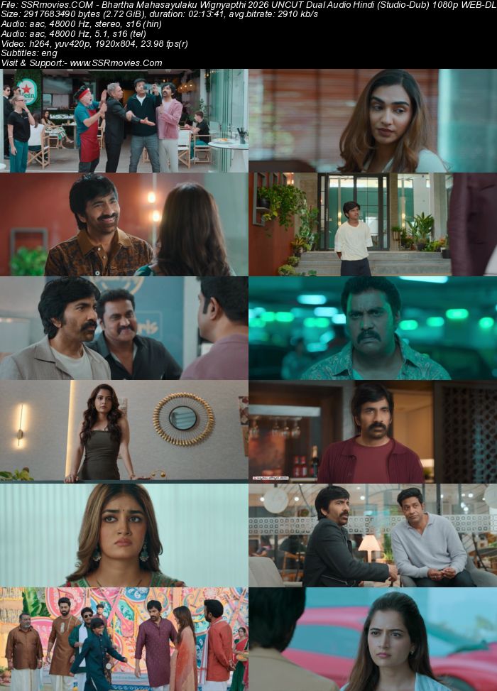 Untitled Ravi Teja/SLV Cinemas Project 2026 UNCUT Dual Audio Hindi (Studio-Dub) 1080p 720p 480p WEB-DL x264 ESubs Untitled Ravi Teja/SLV Cinemas Project 2026 UNCUT Dual Audio Hindi (Studio-Dub) 1080p 720p 480p WEB-DL x264 ESubs