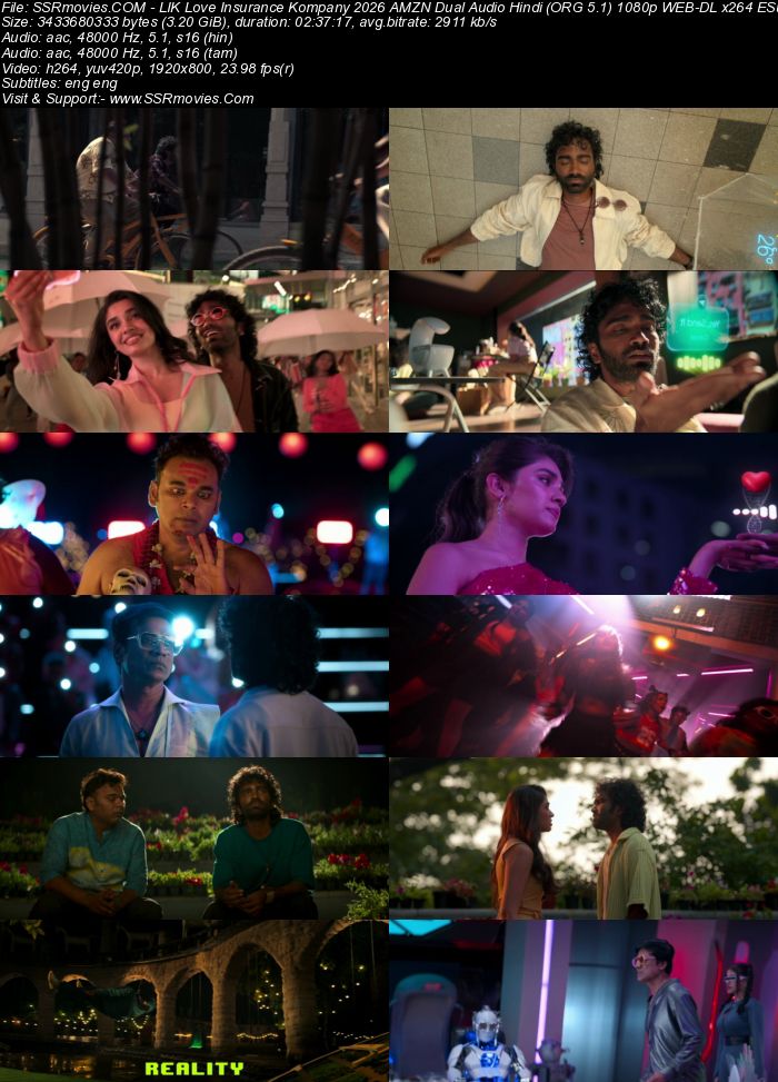 LIK: Love Insurance Kompany 2025 AMZN Dual Audio Hindi (ORG 5.1) 4K 1080p 720p 480p WEB-DL x264 ESubs LIK: Love Insurance Kompany 2025 AMZN Dual Audio Hindi (ORG 5.1) 4K 1080p 720p 480p WEB-DL x264 ESubs