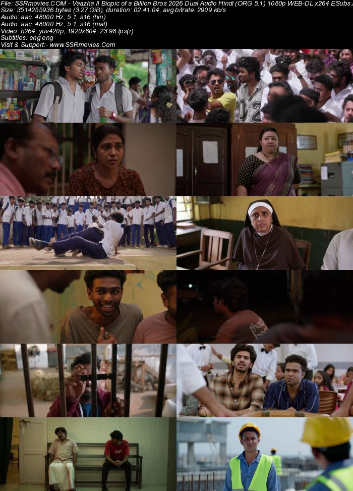 Vaazha II: Biopic of a Billion Bros 2026 Dual Audio Hindi (ORG 5.1) 1080p 720p 480p WEB-DL x264 ESubs Vaazha II: Biopic of a Billion Bros 2026 Dual Audio Hindi (ORG 5.1) 1080p 720p 480p WEB-DL x264 ESubs