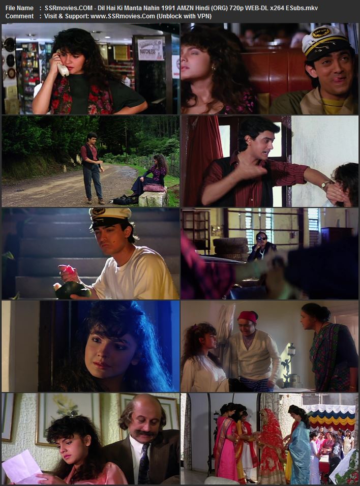 Dil Hai Ki Manta Nahin 1991 Hindi (ORG) 1080p 720p 480p WEB-DL x264 ESubs