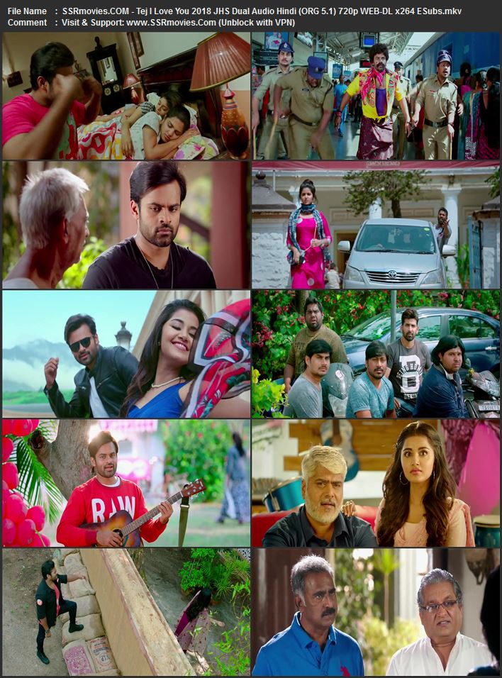 Tej... I Love You 2018 Dual Audio Hindi (ORG 5.1) 1080p 720p 480p WEB-DL x264 ESubs Tej... I Love You 2018 Dual Audio Hindi (ORG 5.1) 1080p 720p 480p WEB-DL x264 ESubs