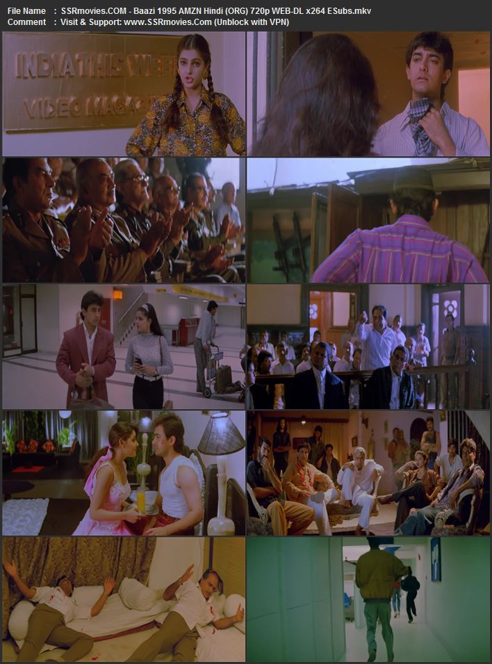 Baazi 1995 Hindi 1080p 720p 480p WEB-DL x264 ESubs