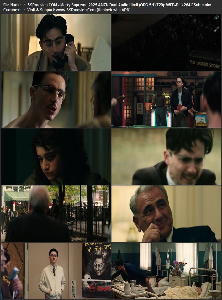 Marty Supreme 2025 Dual Audio Hindi (ORG 5.1) 1080p 720p 480p WEB-DL x264 ESubs Marty Supreme 2025 Dual Audio Hindi (ORG 5.1) 1080p 720p 480p WEB-DL x264 ESubs