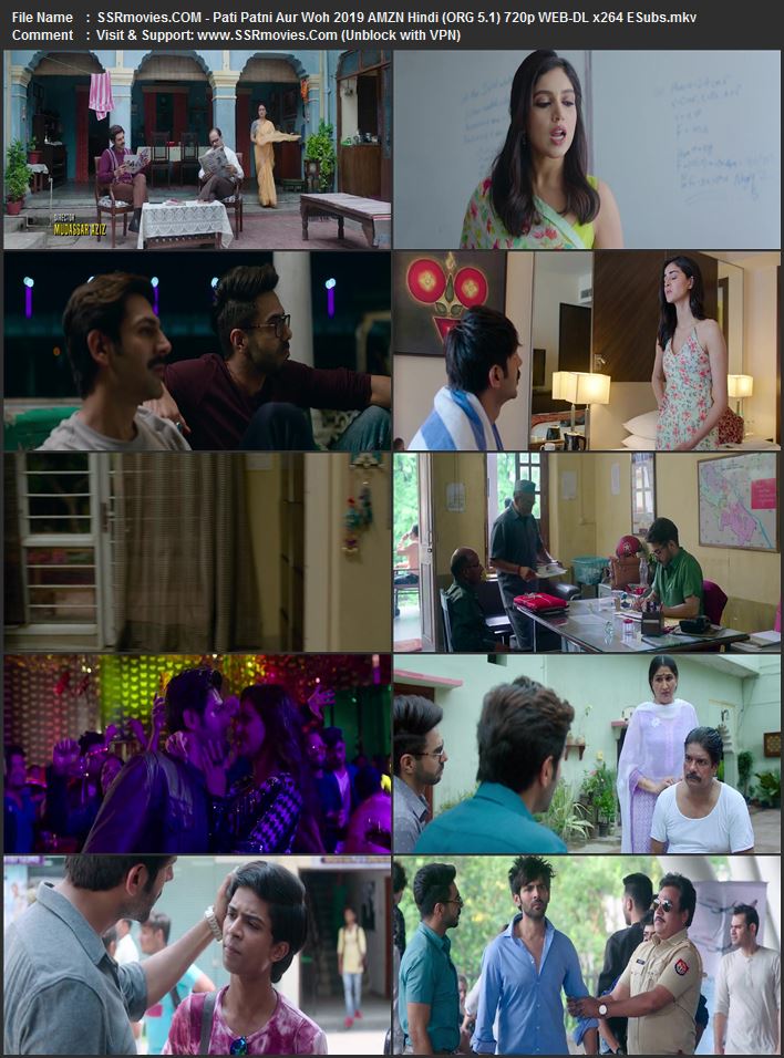 Pati Patni Aur Woh 2019 Hindi (ORG 5.1) 1080p 720p 480p WEB-DL x264 ESubs Pati Patni Aur Woh 2019 Hindi (ORG 5.1) 1080p 720p 480p WEB-DL x264 ESubs