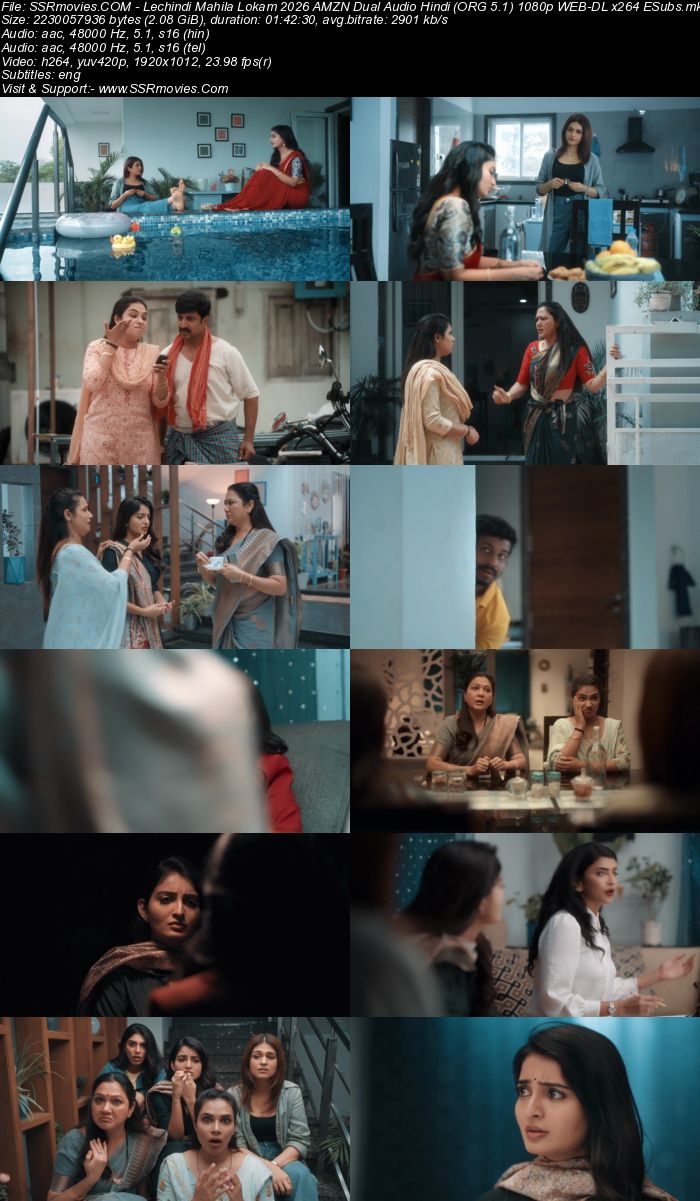 Lechindi Mahila Lokam 2026 AMZN Dual Audio Hindi (ORG 5.1) 1080p 720p 480p WEB-DL x264 ESubs Lechindi Mahila Lokam 2026 AMZN Dual Audio Hindi (ORG 5.1) 1080p 720p 480p WEB-DL x264 ESubs