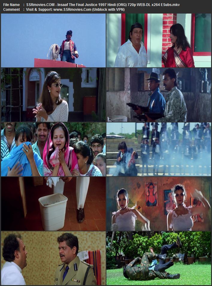 Insaaf: The Final Justice 1997 Hindi (ORG) 1080p 720p 480p WEB-DL x264 ESubs Insaaf: The Final Justice 1997 Hindi (ORG) 1080p 720p 480p WEB-DL x264 ESubs