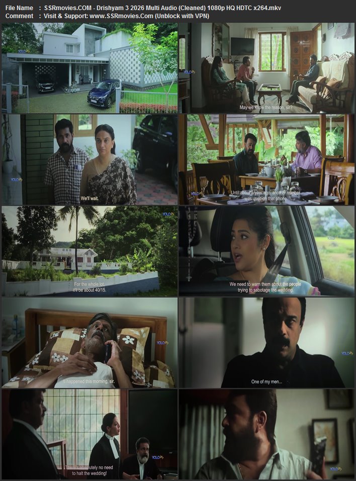 Drishyam 3 2026 Multi Audio (Cleaned) 1080p 720p 480p HQ HDTC x264 HC-ESub Drishyam 3 2026 Multi Audio (Cleaned) 1080p 720p 480p HQ HDTC x264 HC-ESub