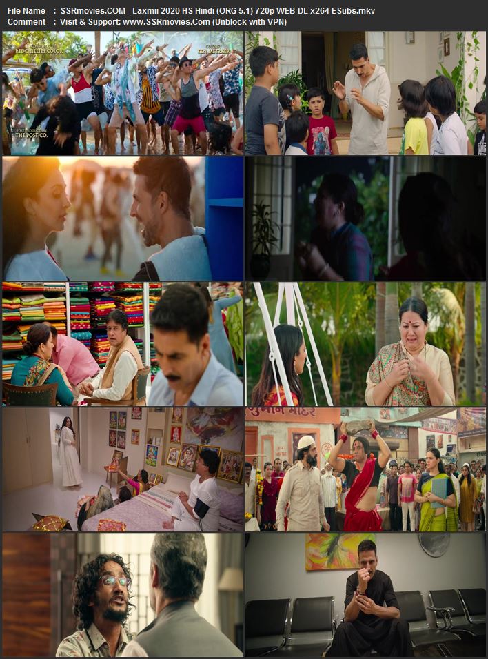 Laxmii 2020 Hindi (ORG 5.1) 1080p 720p 480p WEB-DL x264 ESubs Laxmii 2020 Hindi (ORG 5.1) 1080p 720p 480p WEB-DL x264 ESubs